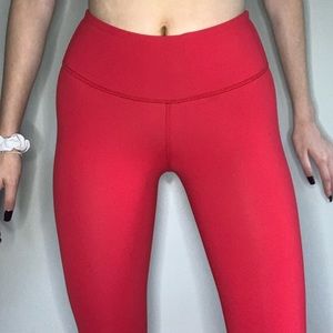 LULULEMON RED LEGGINGS